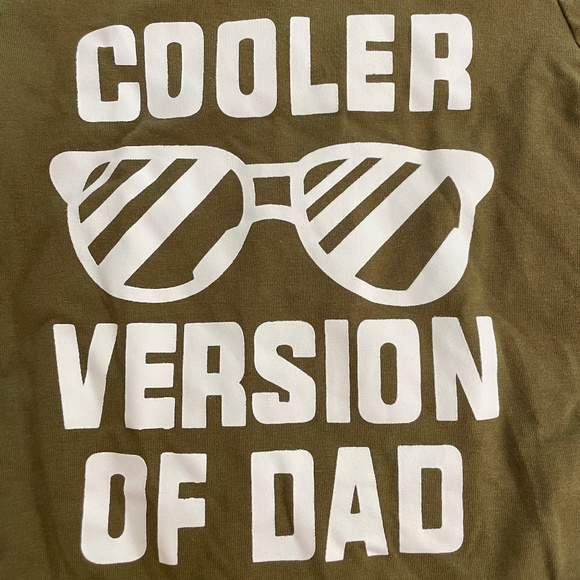 NZRVAWS Onesie Cooler Version of Dad 3-6M Khaki Brown White Wording - NWT - Picture 4 of 8